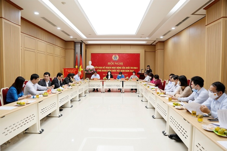 Công đoàn Bộ Tài chính tổ chức Hội nghị triển khai kế hoạch hoạt động của Khối thi đua I Công đoàn Viên chức Việt Nam năm 2022